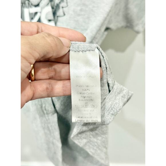 Kenzo Classic Tiger Print Cotton Knit Crew Neck Graphic Tee Heather Gray Women S - Picture 6 of 6